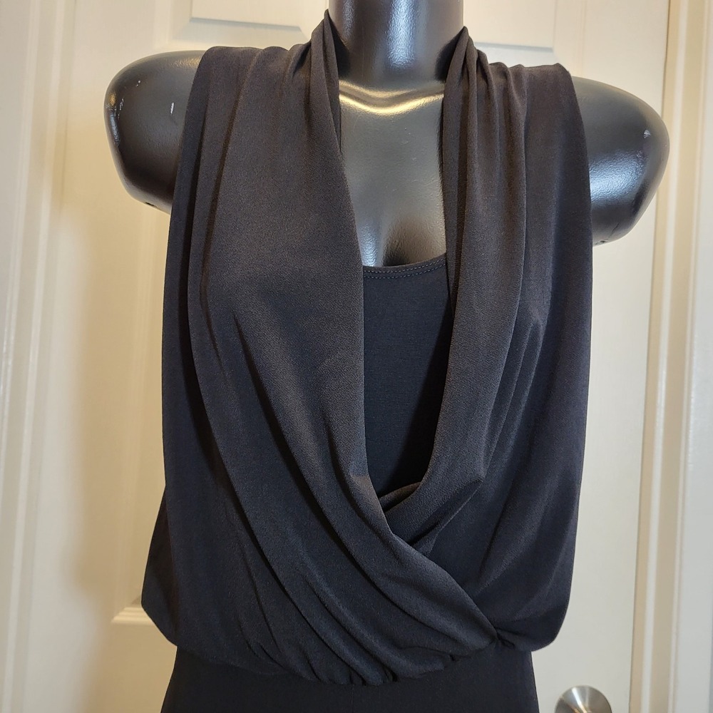 New! Women's Sleeveless Black Karen Kane Jumpsuit Size XS -MSRP $96.75 - Picture 7 of 12